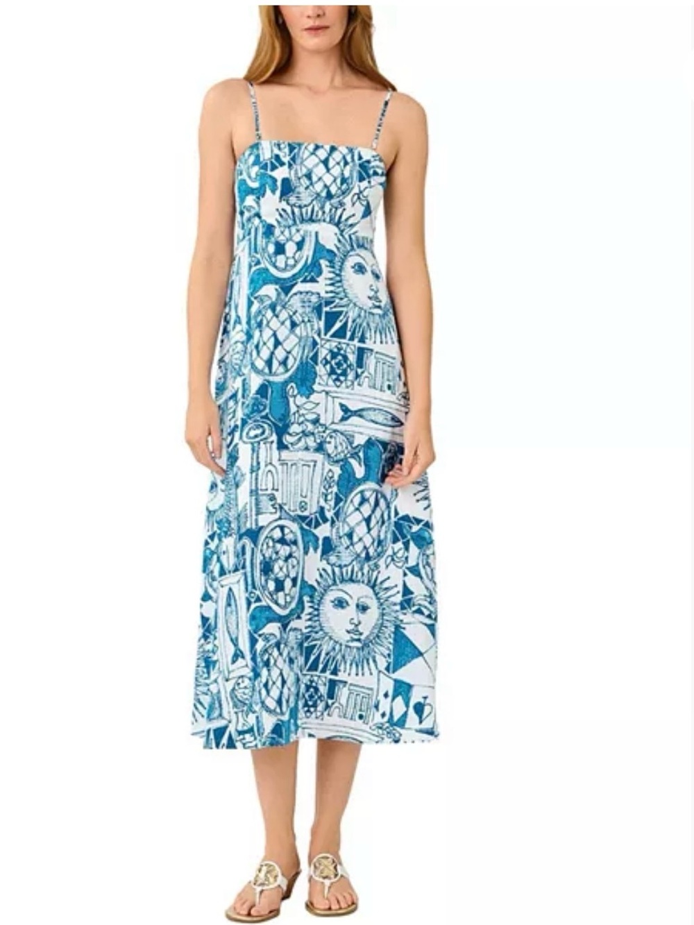 Jorgian Linen Midi Dress
Color:Resort White Harlillyquin